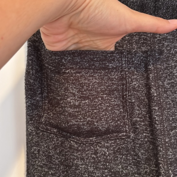 Super soft J Crew Factory Marled Sweatpant in Signature Cozy Yarn in black - Picture 6 of 14